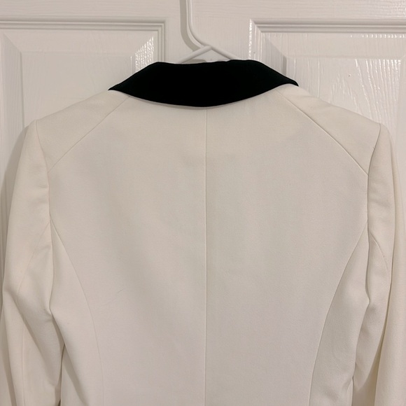 Veronica Beard White Jack Riding Jacket Dickey Gold Button Blazer Size 6 - Picture 10 of 16